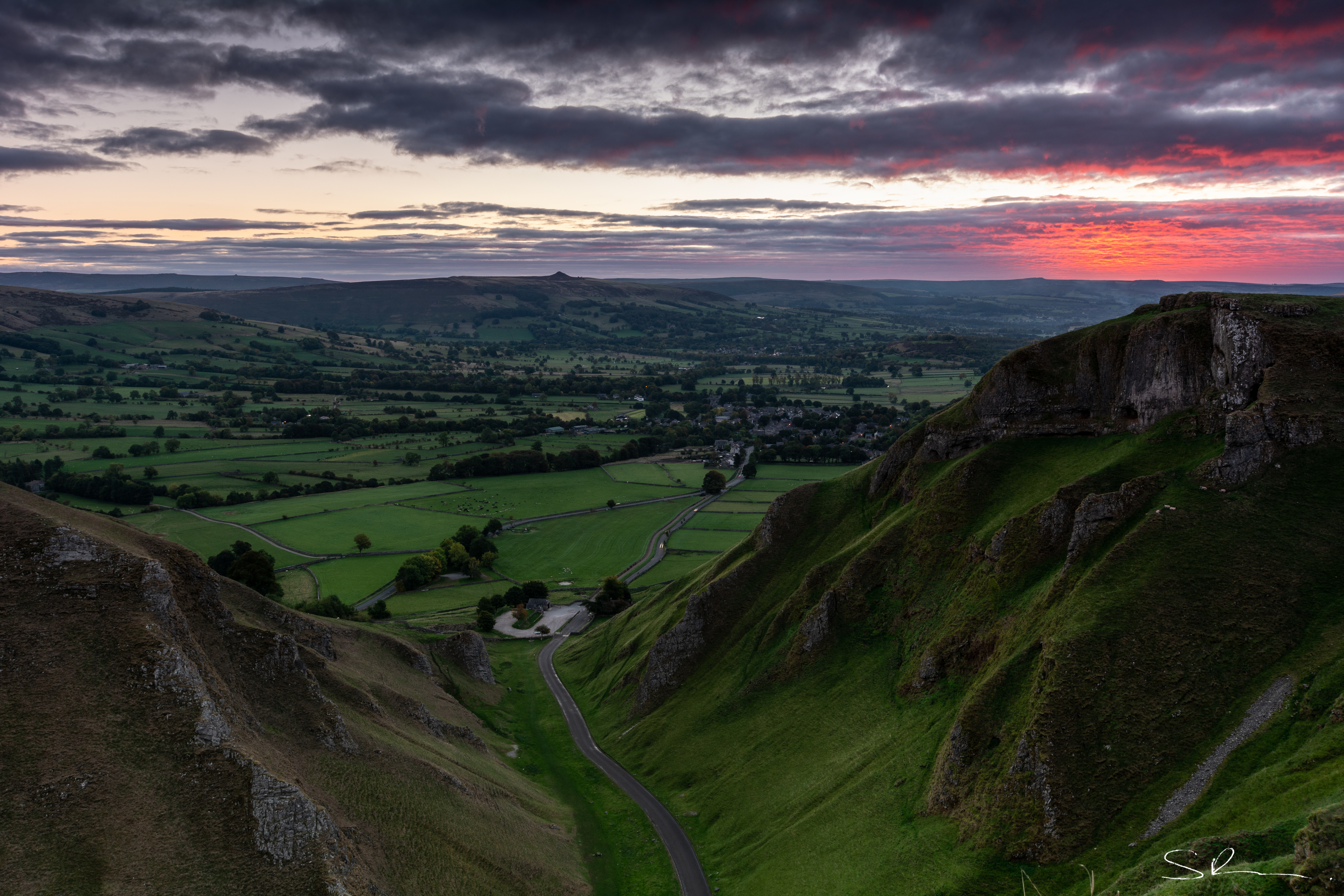 Winnats Pass at Dawn